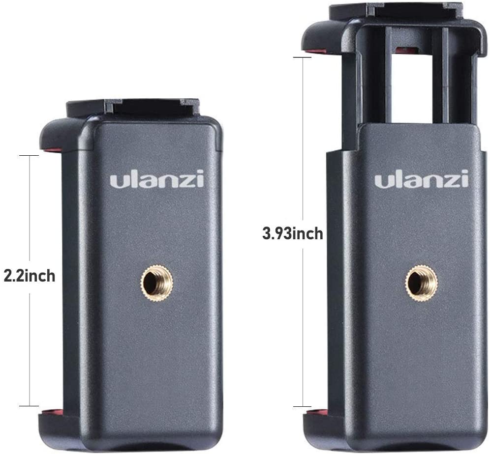ULANZI ST-07 Phone Tripod Mount with Cold Shoe Mount for Microphone LED Video Light 1/4'' Tripod Screw for All Smartphone Vlog Vlogging