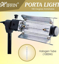 HIFFIN® Porta Kit Mark III with Boom of 9 feet Light Stands, Porta Lights, Umbrellas for Video & Still Photography Lighting (Porta Light kit Mark III)