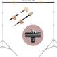 HIFFIN® Curtain Rods with Conversion Adapter Convert The Light Stand into a Background System 3 Feet Each Rod 3 Pcs Set (Curtain Rods with Conversion Adapter)