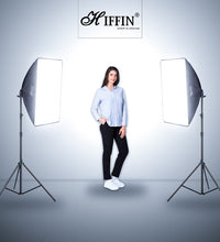 HIFFIN® SL50 W Professional Soft Led Photo & Video Light Softbox Lighting Kit for YouTube Videos Shooting, Studio Videography, Portrait Shooting, Product Photography, Studio Lights for Photography Mark 2