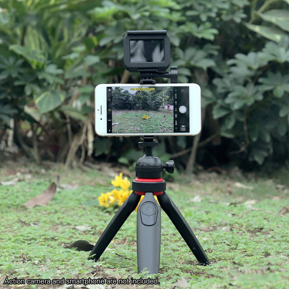 Lensgo Mini Tripod Camera Holder, Desktop Compact DSLR Table Stand, for Cell Mobile Phone GoPro iPhone