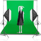 Hiffin Green Backdrop Background 203.2MM X 304.8MM (8x12 Ft) for Studio - Camera Accessory Set of 3