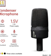 LENSGO KD95 Professional Cardioid Capaitor Studio Condenser Microphone Mic with XLR to 3.5mm Cable for Podcasting, Streaming, Vocal Recording, Singer, Podcaster, Skype, YouTube (Black)