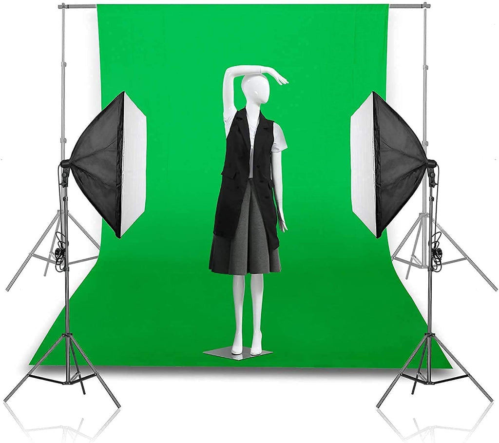 HIFFIN Green Backdrop Background 6x9 Ft for Studio - Camera Accessory Green Background