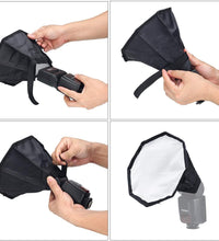 HIFFIN® 8-inch Universal Collapsible Octagon Studio Softbox Flash Diffuser for Cameras
