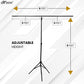 HIFFIN® Grey Screen Backdrop 6x10 ft with Stand - 6x9FT Photography Backdrop with 1PC 6.5FT T-Shape Backdrop Stands, 2PCs Spring Clamps, 1PCs Carry Bag