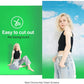 HIFFIN® 8 x 12 FT White | Black | Green LEKERA Backdrop Photo Light Studio Photography Background with 3 pcs Backdrop Support Spring Clamp 4.3"/11cm