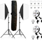 HIFFIN® PRO HD 5 Soft Led Video Light Softbox Kit | 2 Point Lighting | Stand | for YouTube Shooting,Videography, Product Photography, Continuous Studio Lights, Key Fill and Back Light