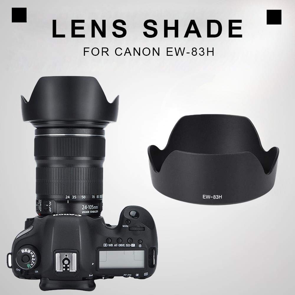 HIFFIN® Digital Lens Hood EW-83H for Canon EF 24-105mm f/4L is USM Zoom Lens EW83H Shade