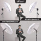 HIFFIN® E27 Studio Triple Holder KIT Mark I Umbrella White + Studio Light Stand 9 FT+ Umbrella and Bulb Holder Kit (1 Triple Holder,1 Light Stand 9FT,1 Umbrella, 3 20 W LED Bulb 1 Bag)