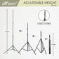 HIFFIN® E27 Studio Triple Holder KIT Mark I Umbrella White + Studio Light Stand 9 FT+ Umbrella and Bulb Holder Kit (1 Triple Holder,1 Light Stand 9FT,1 Umbrella, 3 20 W LED Bulb 1 Bag)