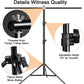 HIFFIN® Black Screen Backdrop 6x10 ft with Stand 6x9FT Photography Backdrop with 1PC 6.5FT T-Shape Backdrop Stands, 4PCs Spring Clamps, 1PCs Carry Bag