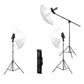 HIFFIN® S-Type Bracket Holder with Bowens Mount Kit with 9ft Light Stand Mark III for Speedlite Flash Snoot Softbox Beauty Dish Reflector Umbrella 9ft Light Stand| Umbrella |Carry Bag