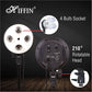HIFFIN® Photography Lighting Kit Background Support System with 1 Black Color Backdrop, 2 Umbrella, 3 Softbox, Continuous Lighting Backdrop Kit for...