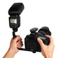 HIFFIN® Dual Shoe Mount L-Bracket for DSLR Camera Video Lights,Flash, Monitors or Microphones.Heavy Duty