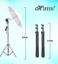 HIFFIN® Black Screen Backdrop 8x12 ft with 9 ft Stand - 6x9 ft Photography Backdrop with 2 Pcs Spring Clamps, 1PCs Carry Bag (T Shape Kit C2 C1 Black & Double Holder Kit M1)