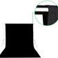 HIFFIN® 8 x 12 FT Black LEKERA Backdrop Photo Light Studio Photography Background with 4pcs Backdrop Support Spring Clamp 4.3"/11cm.