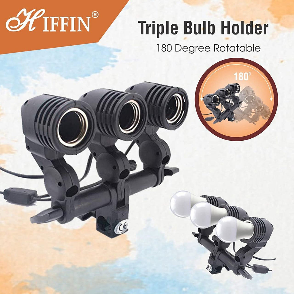 HIFFIN® Black Screen Backdrop 6x10 ft with 9 ft Stand - 6x9 ft Photography Backdrop with 2 Pcs Clamps, 1PCs Carry Bag (T Shape Kit C2 C1 Black & Triple Holder Kit M1)