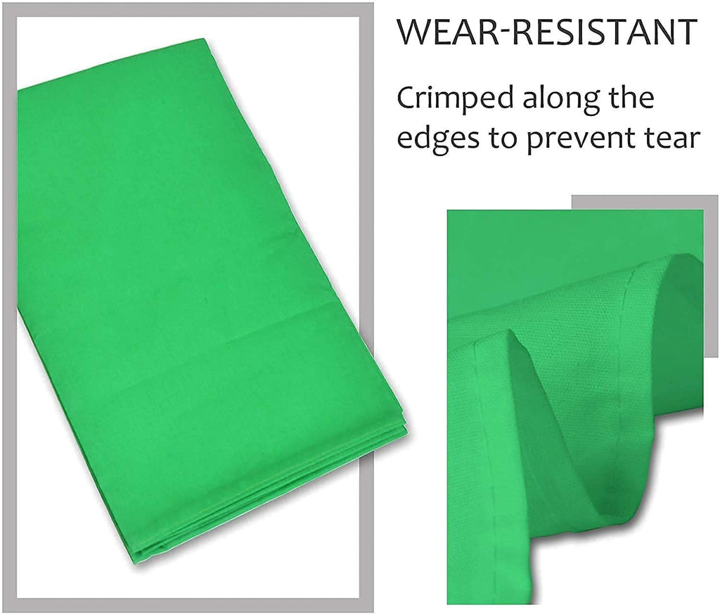 HIFFIN Green Backdrop Background 6x9 Ft for Studio - Camera Accessory Green Background