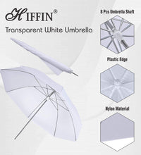 HIFFIN® E27 Studio Single Holder KIT Umbrella White + Studio Light Stand 9 FT+ Umbrella and Bulb Holder KIT Mark IV (4 Single Holder,4 Light Stand 9FT,4 Umbrella, 1 Bag for Kit) (WOB)