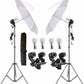HIFFIN E27 Studio Double Holder KIT Umbrella White + Studio Light Stand 2.7432M (9 FT)+ Umbrella and Bulb Holder KIT Set of 2