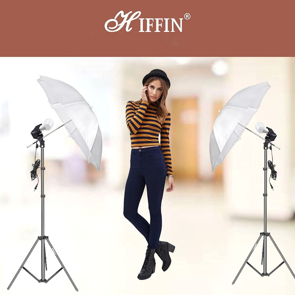 HIFFIN® 20W Bulb Photography Studio Swivel 3 Lamp Bulb Holder E27 Socket Flash Swivel Adapter for Photo Video Studio Softbox Video Light - Black