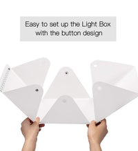 HIFFIN® Foldable Lightbox 23 cm Portable Light Room Photo Studio Photography Backdrop Mini Cube Box Lighting Tent Kit 22.6 * 23 * 24cm