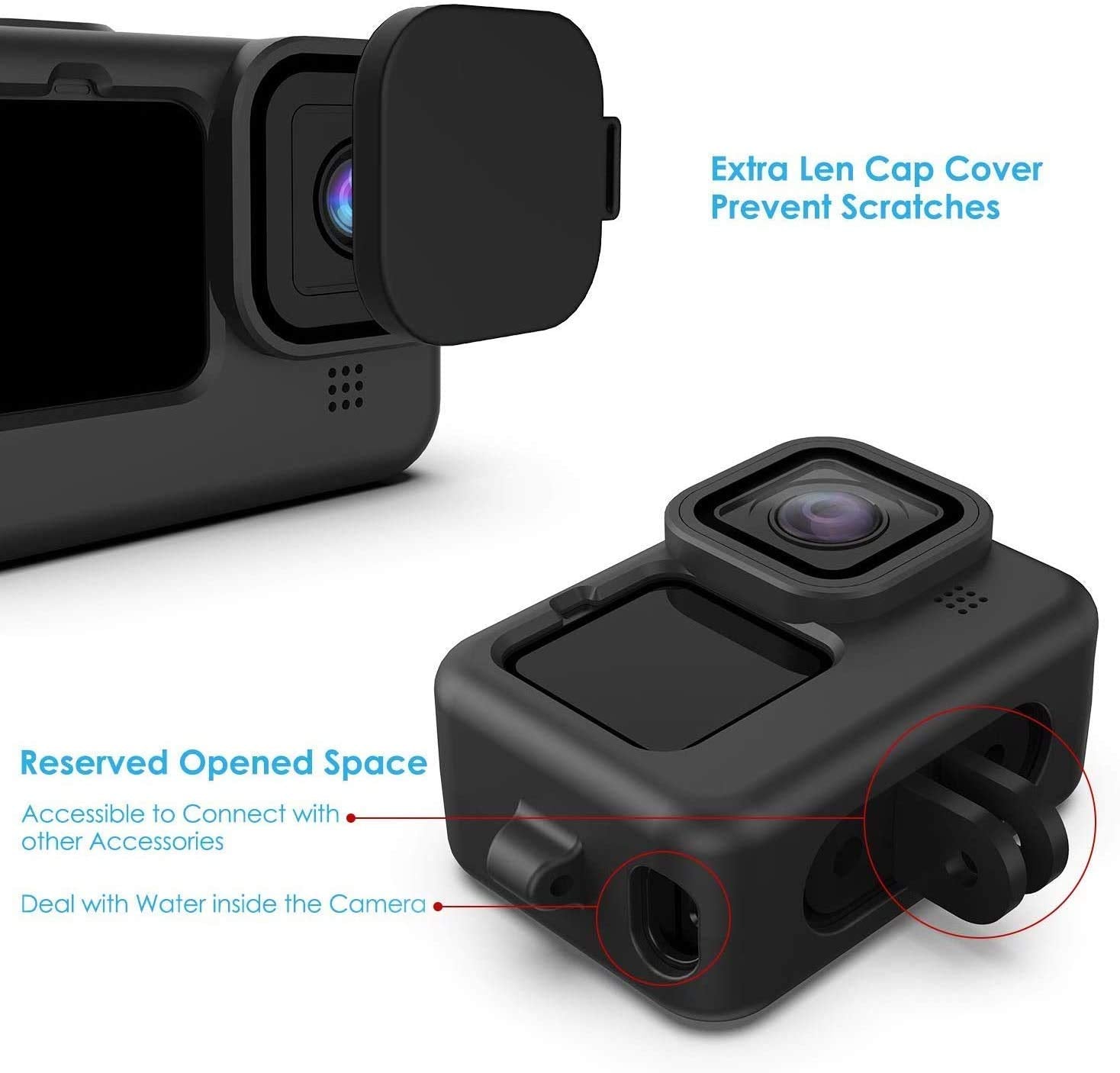 HIFFIN® Protective Silicone Sleeve Case Lanyard Accessories Soft Rub