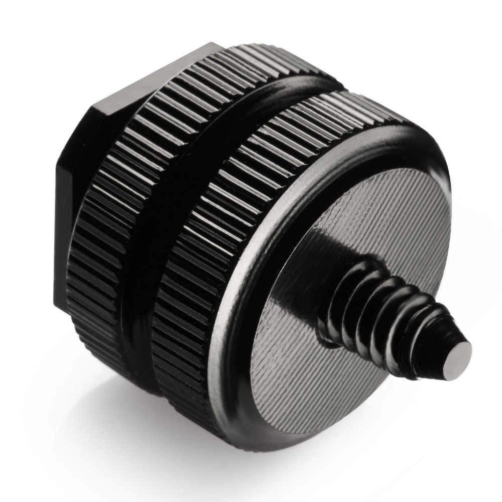 HIFFIN® Camera Shoe Pro 1/4" Mount Adapter for Tripod Screw to led Light Hotshoe