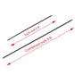 HIFFIN® Curtain Rods with Conversion Adapter Convert The Light Stand into a Background System 3 Feet Each Rod 3 Pcs Set (Curtain Rods with Conversion Adapter)