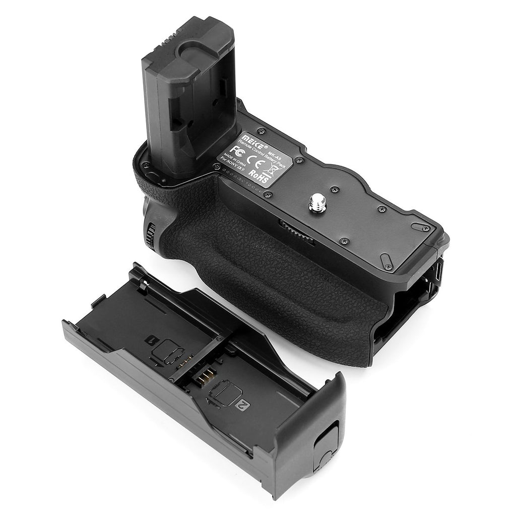 MEIKE Multi-Power Battery Pack,Battery Grip MK-A9 for Sony with Vertical Shooting Function,Two Lithium Battery Power