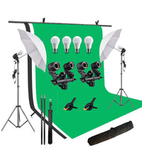 HIFFIN® White | Green | Black Screen Backdrop 8x12 ft with 9 ft Stand - 3 Packs 6x9 ft Photography Backdrop with 2 Pcs Spring Clamps, 1PCs Carry Bag (T Shape Kit C2 C3 G|B|W & Double Holder Kit M2)