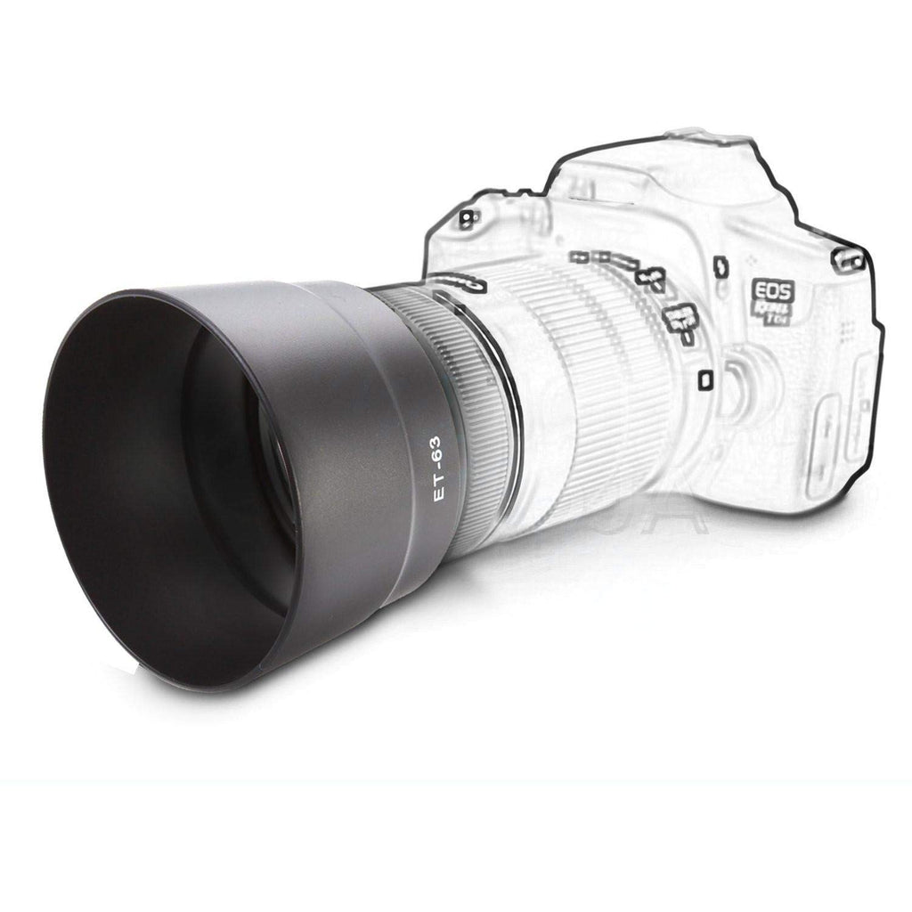 HIFFIN® Lens Hood for Canon ET-63 Lens Hood for EF-S 55-250mm f/4-5.6 is STM Lens