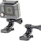 HIFFIN® J Hook Buckle Mount for Vertical Surface, Compatible for All GoPro Max/GoPro Hero 8 7 6 5 4 3+ 3 HD and Other Camera - Black (2pcs)