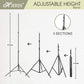 HIFFIN® Black Screen Backdrop 6x10 ft with Stand 6x9FT Photography Backdrop with 1PC 6.5FT T-Shape Backdrop Stands, 4PCs Spring Clamps, 1PCs Carry Bag