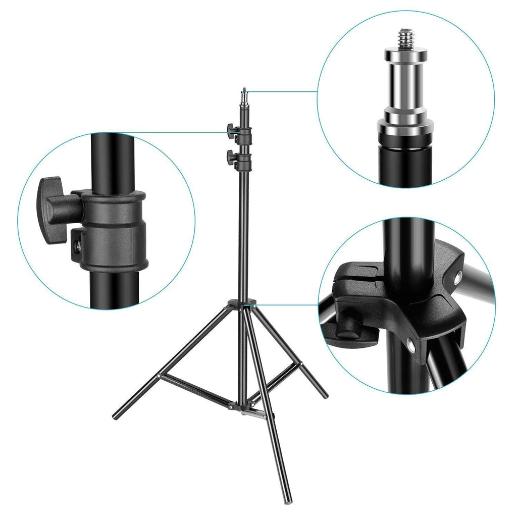 HIFFIN® Heavy-Duty Light Stand (9 feet) for Ring Light, Reflectors, Photo & Video Studio Shooting (Portable, Foldable)