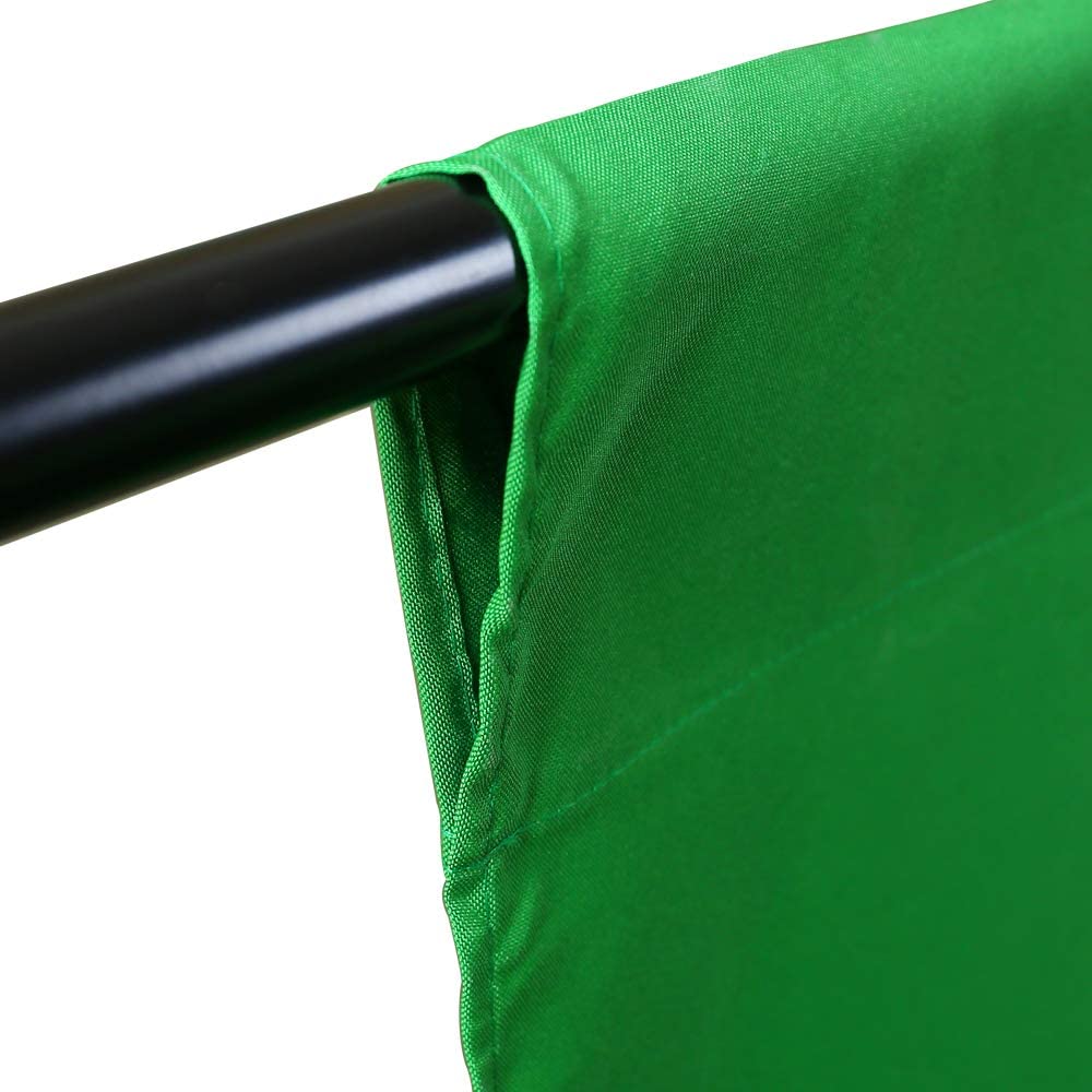 HIFFIN® 8 x 12 FT Green LEKERA Backdrop Photo Light Studio Photography Background with 4pcs Backdrop Support Spring Clamp 4.3"/11cm.