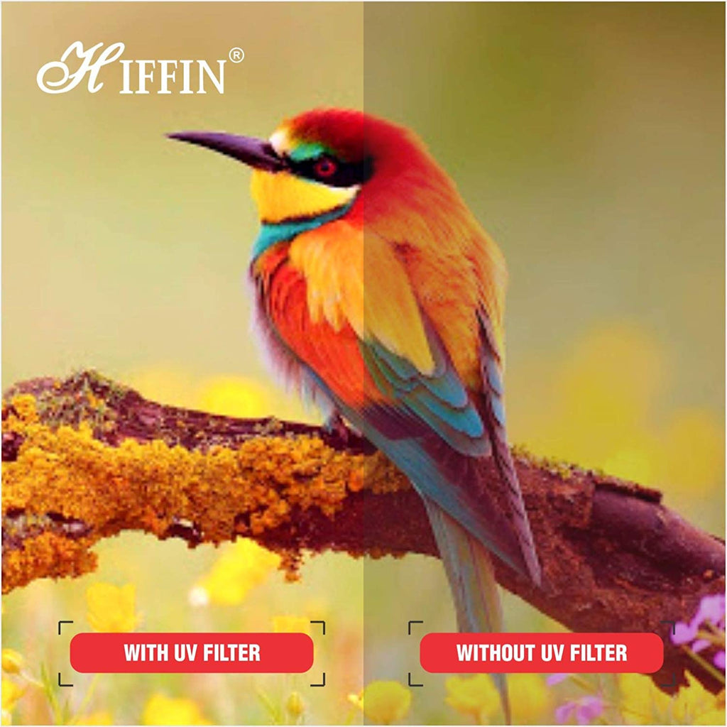 HIFFIN® Ultra Slim Multicoated 16 Layers UV Filter Protection Slim Frame with Multi-Resistant Coating (77 MM)