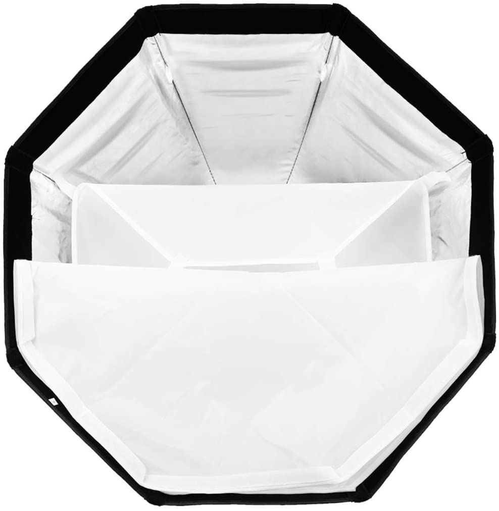 HIFFIN® 65cm V1 Flash Speedlite Softbox Portable Outdoor Octagon Umbrella Softbox with 9 fit Light Stand for ptoto Studio