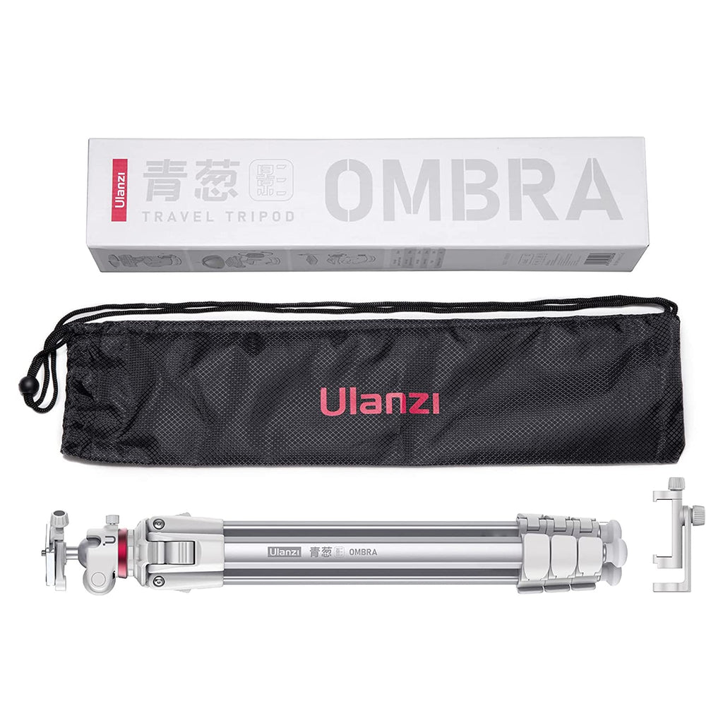 ULANZI MT-55 Camera Travel Tripod White, for Sony Canon DSLR Camera Video Shooting Portabl Tripod Mount w