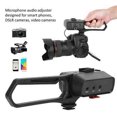 LENSGO D1L Microphone MIC Audio Adapter Adaptor Voice Frequency Regulator Black for Camera, Camcorder,Smartphone Features Output GAIN Adjustment HIGT-Pass...