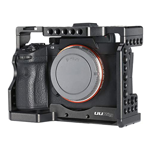 HIFFIN® UURig C-A73 A7 III Camera Cage for Sony A7 Series A7R III/A7 III, Top Cold Shoe Microphone Light Mount/Arri Hole Extension, Stable Vlogging Video, Arca Swiss Quick Release Plate