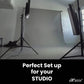 HIFFIN® 8x12 Ft, Pro Grey Professional Backdrop for background Photography Background Stand For Photo Light Studio Accurate Size 8x12 Ft,