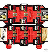HIFFIN®KH 15 Water-Resistant XQD/CF/TF/MSD/SD/Micro SIM/Nano Memory Card Case Box Keeper Carrying Holder Storage Organizer 36 Slots for Sandisk Transcend Lexar Kingston