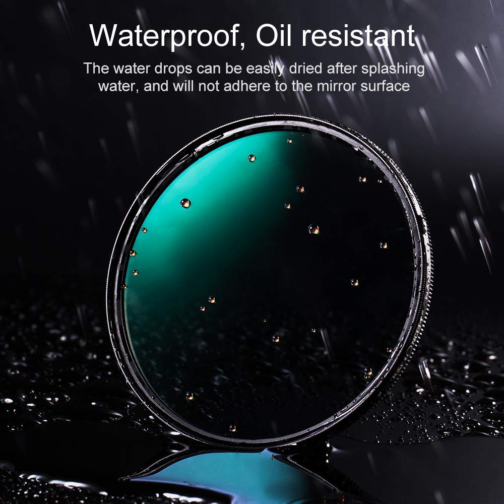 HIFFIN® Super DMC CPL 58mm 99 PCNT Transmittance MC Japan Optics 16-Layer Multi-Coated Polarized Filter Protects Front Lens Element Rugged Black Filter Ring