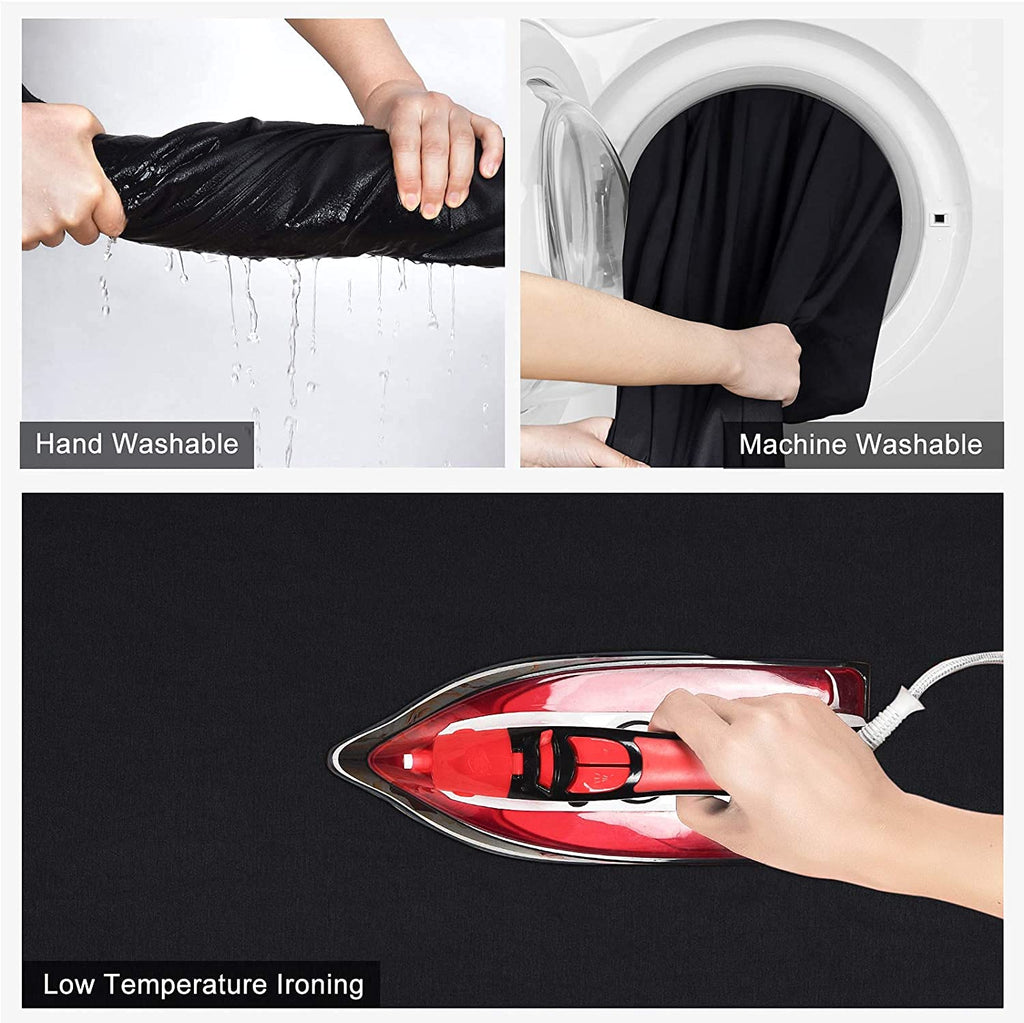 HIFFIN® PRO 8 ft. X 12 ft. Long Life Time Reusable Black Screen Chromakey Photo Video Photography Studio Fabric Backdrop, Background, Pure Black Muslin, Photography Studio