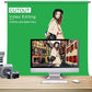 HIFFIN® Green Screen Backdrop 6x10 ft with Stand - 1 Packs 6x9 FT Photography Backdrop with 1PC 6.5 FT T-Shape Backdrop Stands, 4PCs Spring Clamps, 1PCs Carry Bag