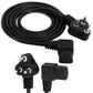 HIFFIN® 20 Meter 250 Volts 3 Pin Laptop Power Cable Cord Charger Adapter with Box Package - Black