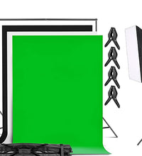 HIFFIN® PRO Quadlux Mark II Soft Led Still & 8.5 x 10 ft Background Support System Kit Video Light Softbox with AC Power, YouTube Shooting, Videography, Portrait, Product