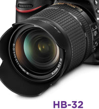 HIFFIN® Lens Hood HB 32 Lens Hood for N 18-140mm f/3.5-5.6g ED VR /18-135mm f/3.5-5.6g if-ed /18-105mm f/3.5-5.6g ED VR /18-70mm f/3.5-4.5g